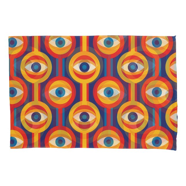 Mid-century modern: abstract geometric. pillow case (Front)