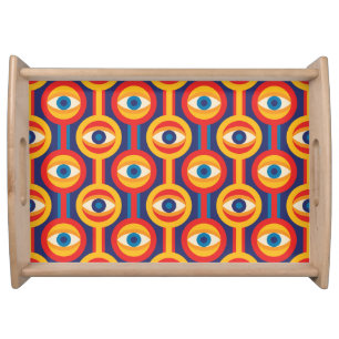 Mid-century modern: abstract geometric. serving tray
