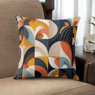 Mid Century Modern Abstract Geometric