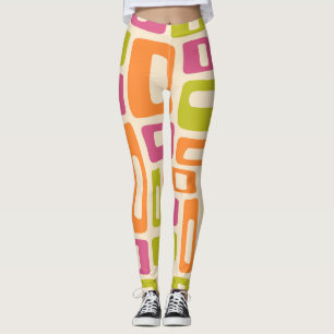 Mid Century Modern Abstract Leggings