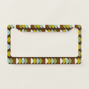 Mid Century Modern Abstract License Plate Frame