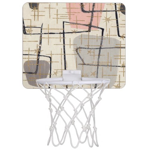 Mid Century Modern Abstract Mini Basketball Hoop