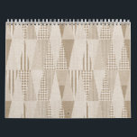 Mid Century Modern Abstract Neutral Print Calendar<br><div class="desc">Check out www.zazzle.com/Sweetbriar_Drive for so many other beautiful styles,  items & colors! © SweetbriarDrive 2014. Do not copy.</div>