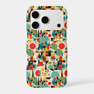 Mid Century Modern Abstract Object Retro Geometric iPhone 17 Pro Case