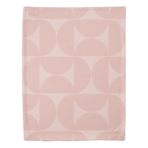 Mid Century Modern Abstract Pattern Blush Pink Duv Duvet Cover