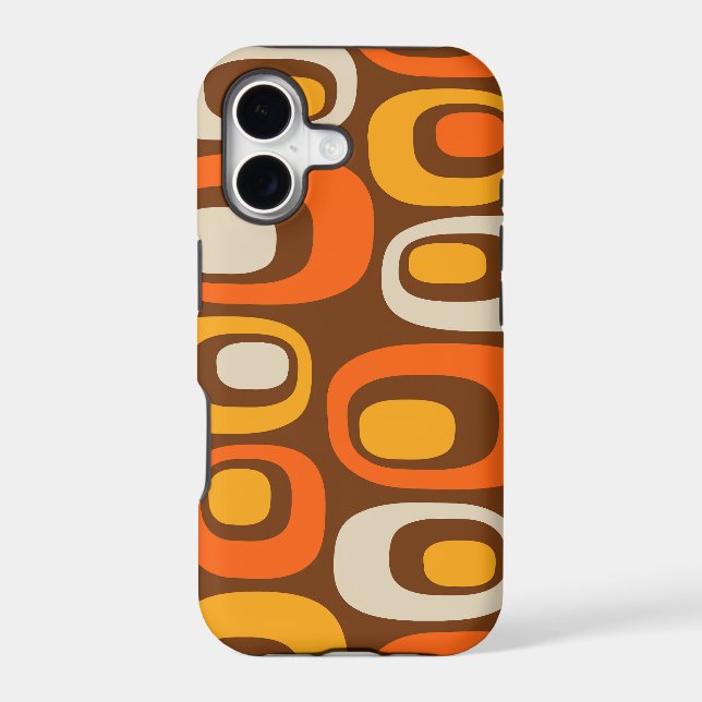 Mid-Century Modern Abstract Pattern Case-Mate iPhone Case (Back)