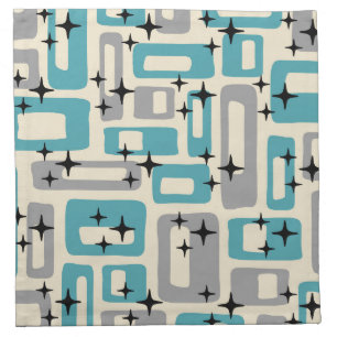 Mid Century Modern Abstract Pattern Cloth Napkin