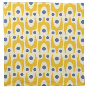 Mid Century Modern Abstract Pattern Cloth Napkin