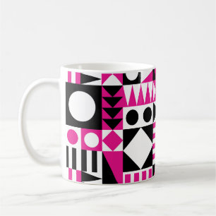Mid-century modern abstract pattern. coffee mug