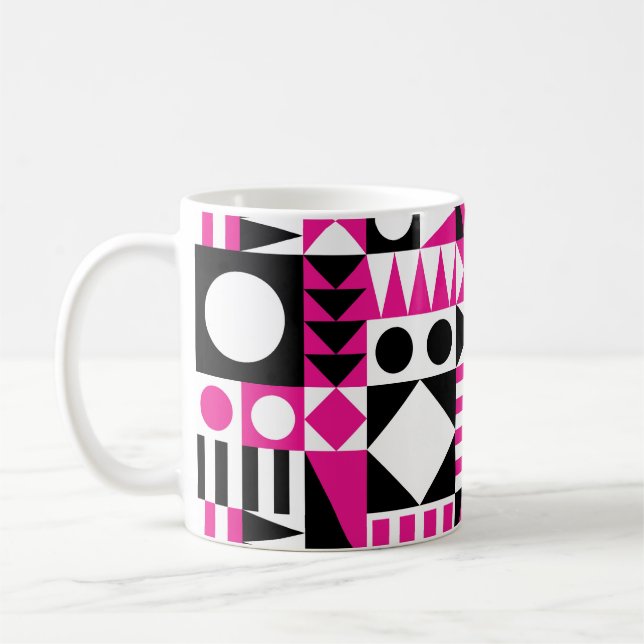 Mid-century modern abstract pattern. coffee mug (Left)