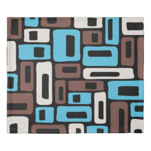 Mid Century Modern Abstract Pattern Duvet Cover
