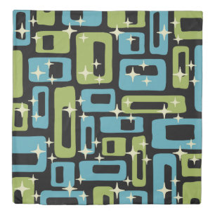 Mid Century Modern Abstract Pattern Duvet Cover