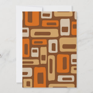Mid Century Modern Abstract Pattern Holiday Card