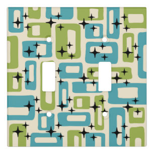 Mid Century Modern Abstract Pattern Light Switch Cover