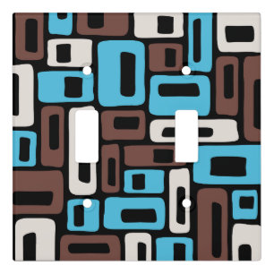 Mid Century Modern Abstract Pattern Light Switch Cover