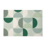 Mid Century Modern Abstract Pattern Sage Green Doormat