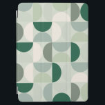 Mid Century Modern Abstract Pattern Sage Green iPad Air Cover<br><div class="desc">Mid century modern pattern – abstract geometric shapes – minimalist pattern in sage green.</div>