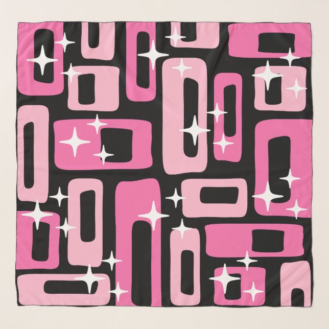 Mid Century Modern Abstract Pattern Scarf (Front)