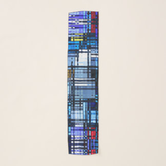 Mid Century Modern Abstract Pattern Scarf