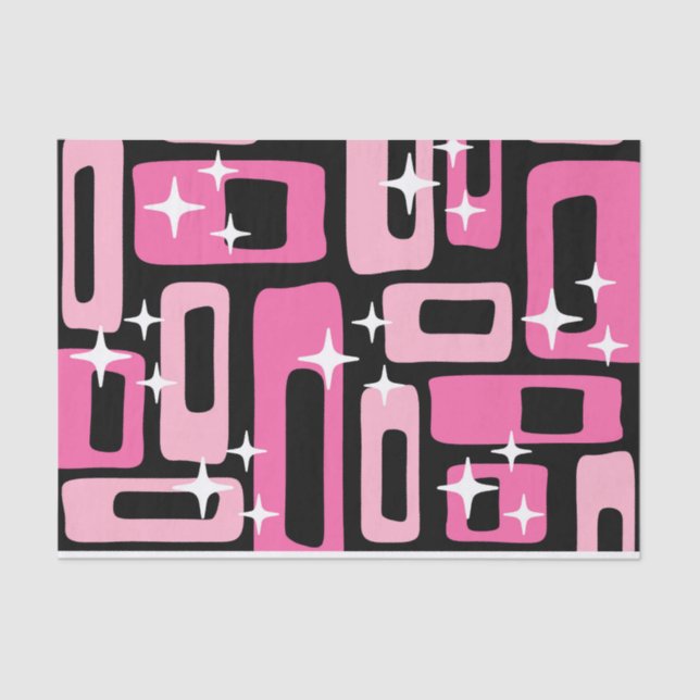 Mid Century Modern Abstract Pattern Tissue Paper (Front)