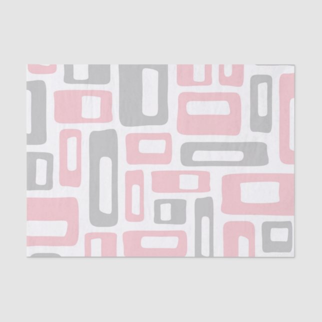 Mid Century Modern Abstract Pattern Tissue Paper (Front)