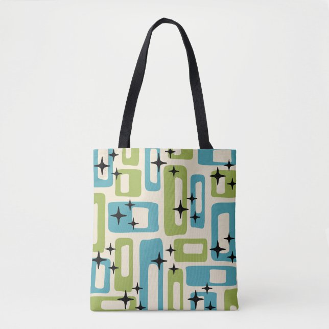 Mid Century Modern Abstract Pattern Tote Bag (Front)