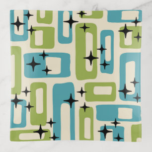 Mid Century Modern Abstract Pattern Trinket Tray