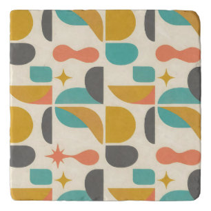 Mid Century Modern Abstract Pattern Trivet