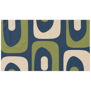 Mid-century Modern Abstract Piquet Pattern Tablecloth