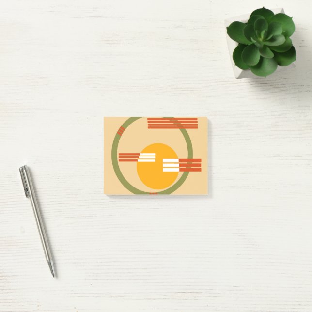 Mid-Century Modern Abstract  Post-it Notes (Office)