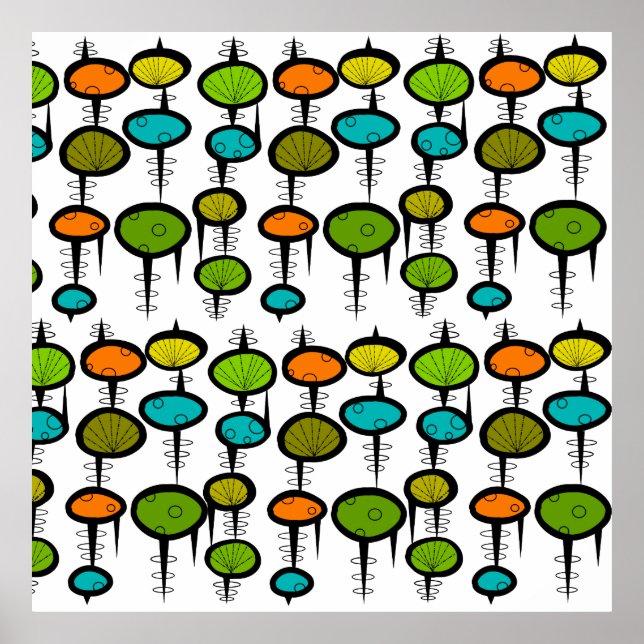 Mid-Century Modern Abstract Poster #44 (Front)