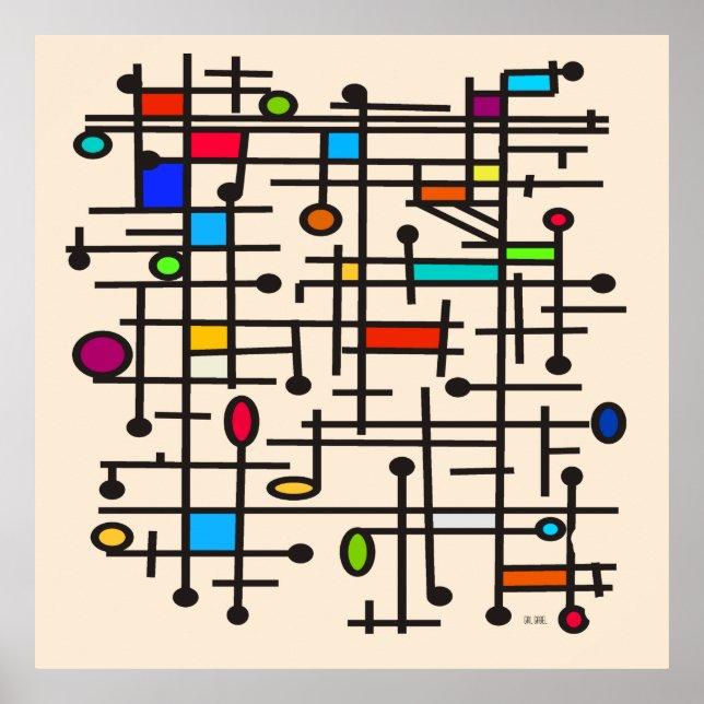 Mid-Century Modern Abstract Poster #49 (Front)