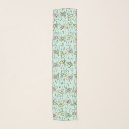 Mid-Century Modern Abstract Print  Any Color Scarf