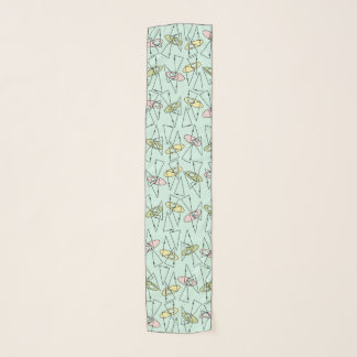 Mid-Century Modern Abstract Print Any Color Scarf