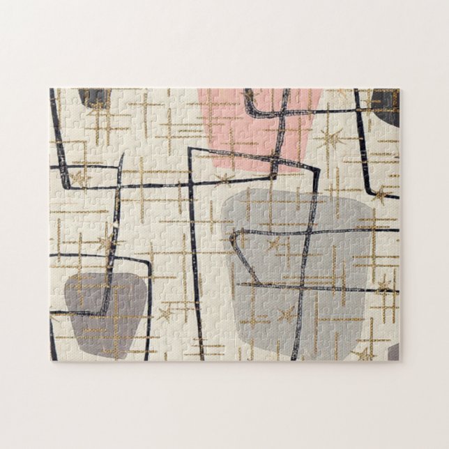 Mid Century Modern Abstract Puzzle (Horizontal)