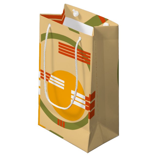 Mid-Century Modern Abstract  Small Gift Bag (Front Angled)