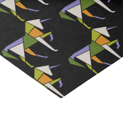 Mid Century Modern Abstract Unicorn Tangram Animal Tissue Paper