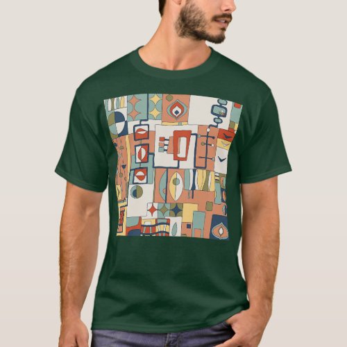 Mid Century Modern All Over Print 1 T_Shirt