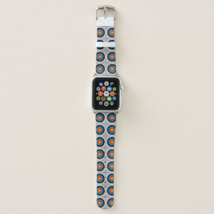 Mid Century Modern Archery Targets Pattern Apple Watch Band