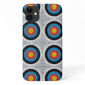 Mid Century Modern Archery Targets Pattern iPhone 11 Case