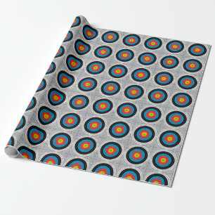 Mid Century Modern Archery Targets Pattern Wrapping Paper