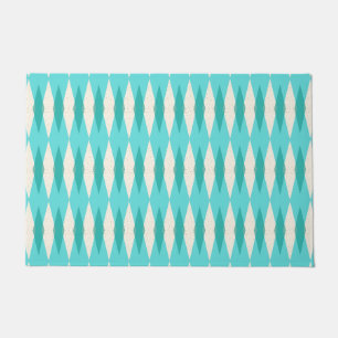 Mid Century Modern Argyle Door Mat