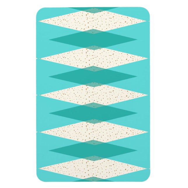 Mid Century Modern Argyle Flexible Magnet (Vertical)