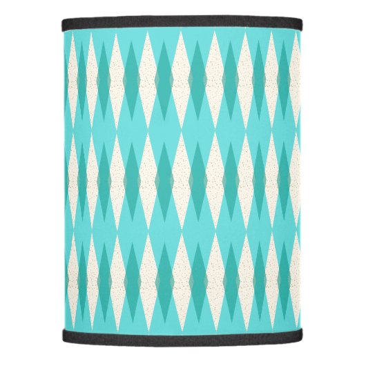Mid Century Modern Argyle Lamp Shade (Front)