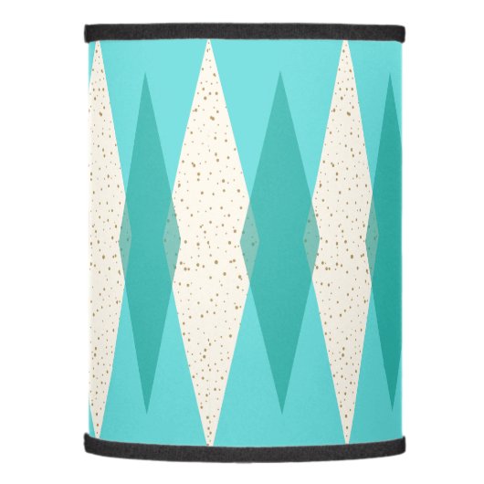 Mid Century Modern Argyle Lamp Shade (Left)