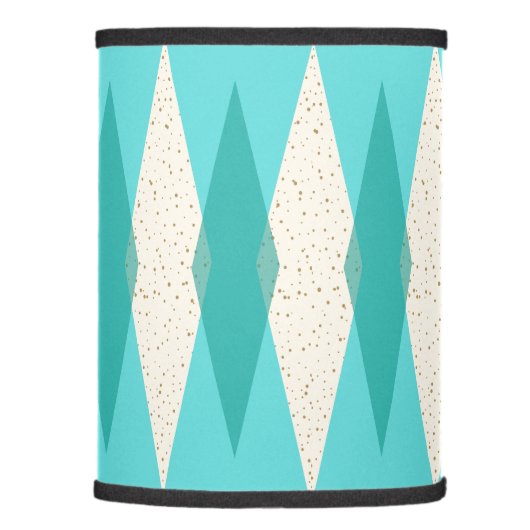 Mid Century Modern Argyle Lamp Shade (Right)