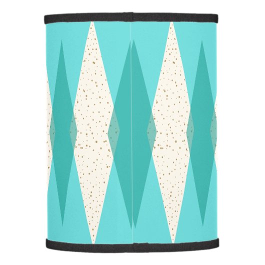 Mid Century Modern Argyle Lamp Shade (Back)