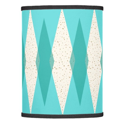 Mid Century Modern Argyle Lamp Shade (Front)