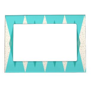 Mid Century Modern Argyle Magnetic Frame