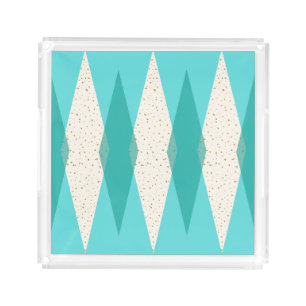 Mid Century Modern Argyle Square Tray